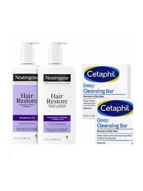 Gentle Hair and Skin Care with Neutrogena & Cetaphil Duo